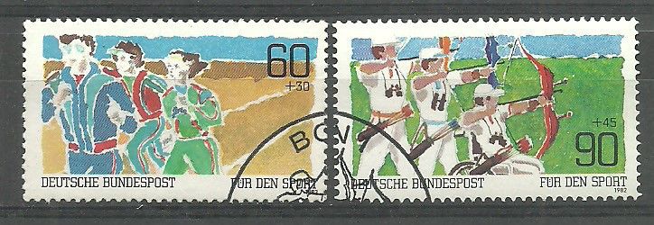 Znaczek Niemcy 1982 Mi 1127-1128 Stemplowane