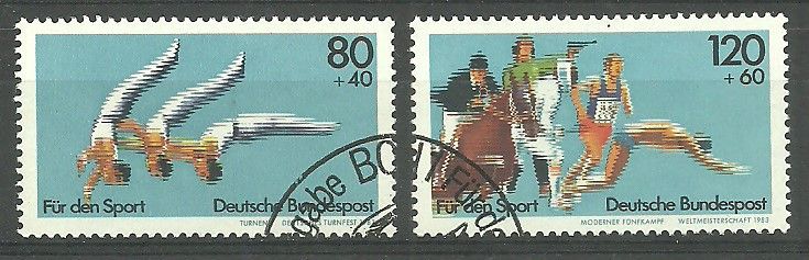 Znaczek Niemcy 1983 Mi 1172-1173 Stemplowane