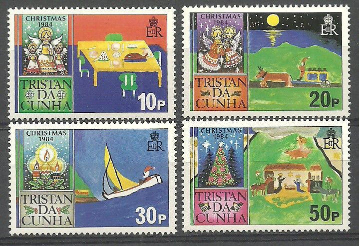 Znaczek Tristan da Cunha 1984 Mi 377-380 Czyste **