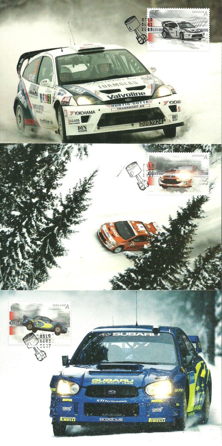 Znaczek Norwegia 2007 Mi 1599-1601 Karta Max