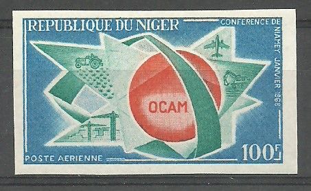 Znaczek Niger 1968 Mi 177B Czyste **