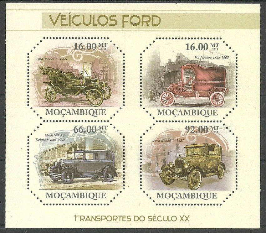 Znaczek Mozambik 2011 Mi ark 4647-4650 Czyste **