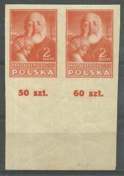 Znaczek Polska 1947 Mi 464B Fi 430A Czyste **