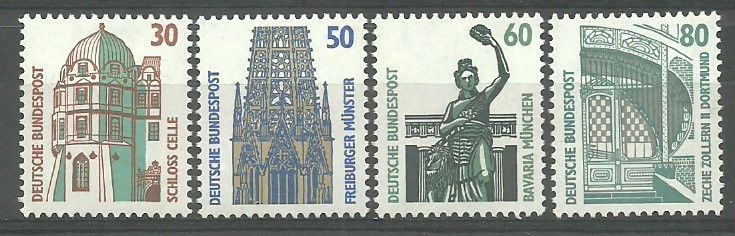 Znaczek Niemcy 1987 Mi 1339-1342 Czyste **
