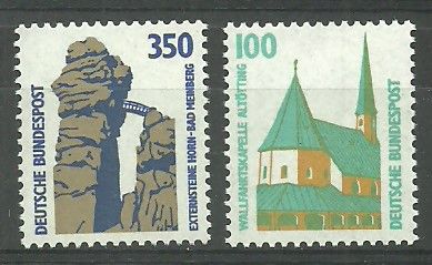 Znaczek Niemcy 1989 Mi 1406-1407 Czyste **