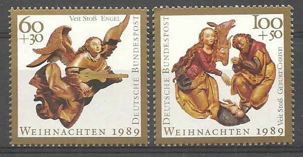 Znaczek Niemcy 1989 Mi 1442-1443 Czyste **
