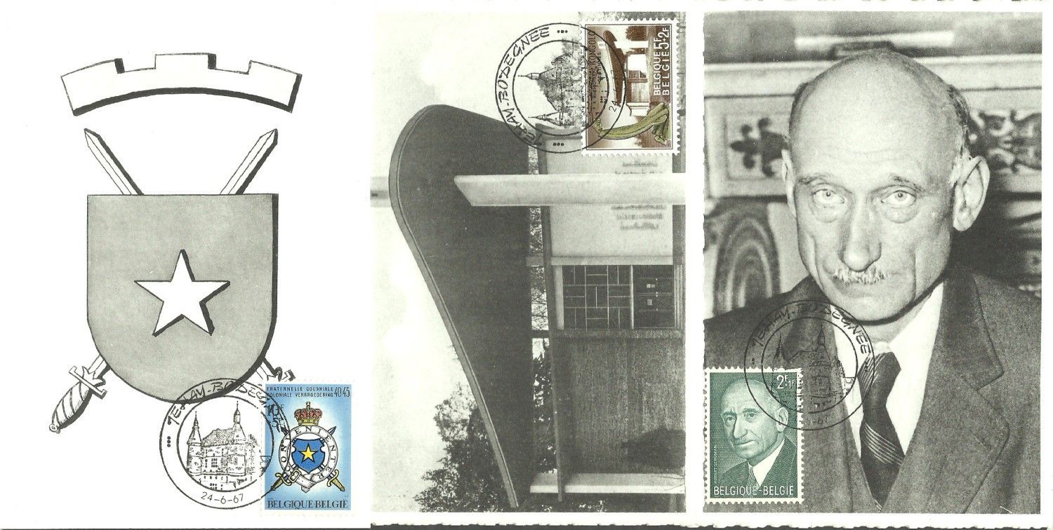 Znaczek Belgia 1967 Mi 1477-1479 Karta Max
