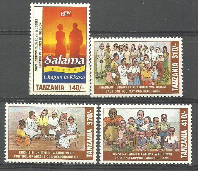Znaczek Tanzania 1996 Mi 2489-2492 Czyste **