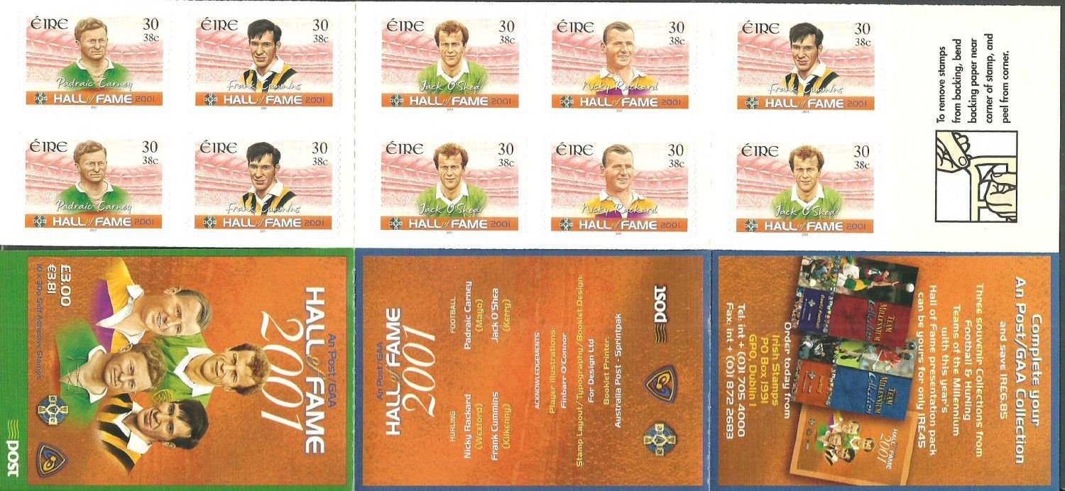 Znaczek Irlandia 2001 Mi mh 1365-1368 Czyste **