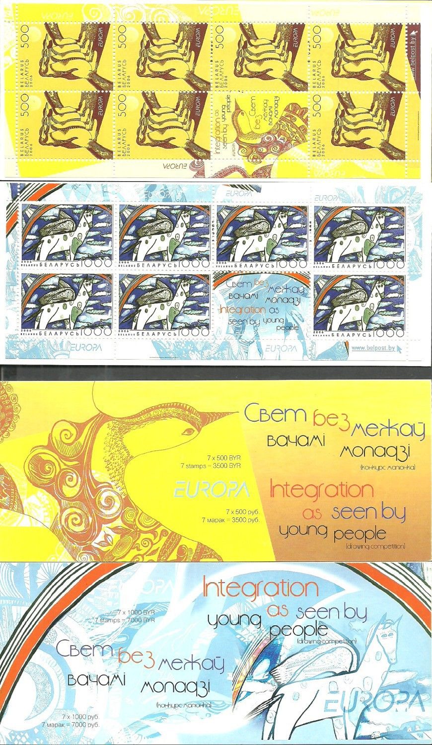 Znaczek Białoruś 2006 Mi mh 13-14 Czyste **