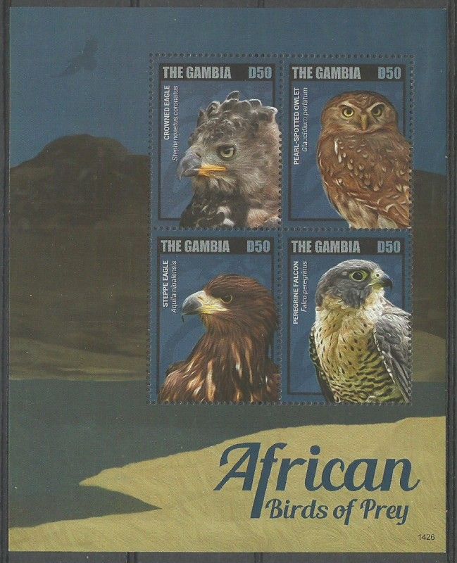 Znaczek Gambia 2014 Mi ark 6991-6994 Czyste **