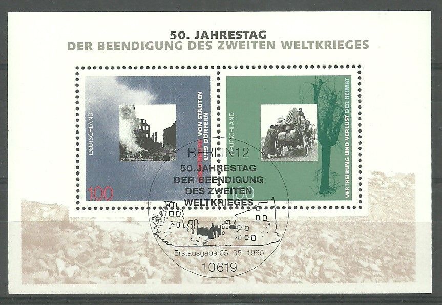 Znaczek Niemcy 1995 Mi abo bl 31 Stemplowane