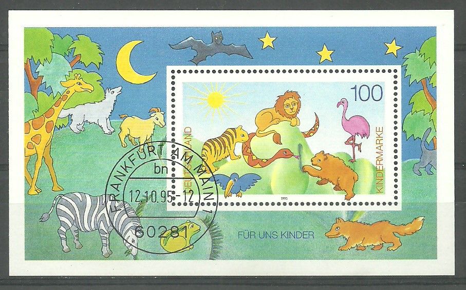 Znaczek Niemcy 1995 Mi abo bl 34 Stemplowane