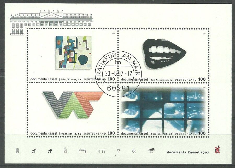 Znaczek Niemcy 1997 Mi abo bl 39 Stemplowane