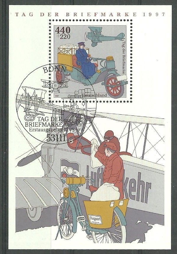 Znaczek Niemcy 1997 Mi abo bl 41 Stemplowane
