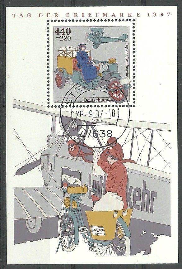 Znaczek Niemcy 1997 Mi abo bl 41 Stemplowane
