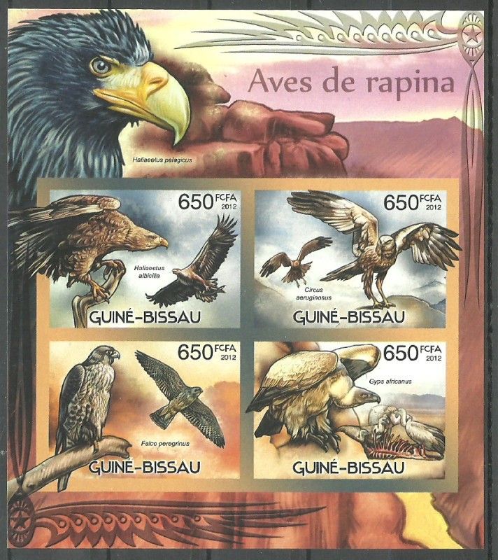 Znaczek Gwinea Bissau 2012 Mi ark 6077-6080B Czyste **