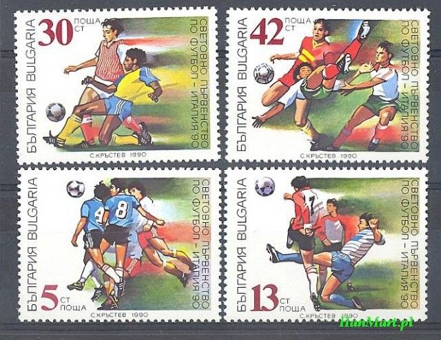 Znaczek Bułgaria 1990 Mi 3825-3828 Czyste **