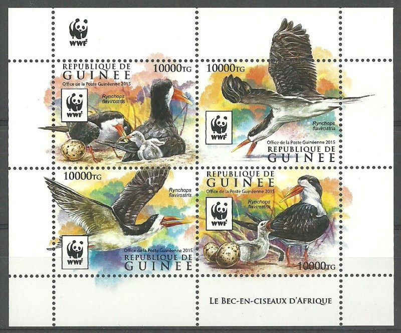 Znaczek Gwinea 2015 Mi ark 11528-11531 Czyste **