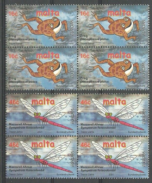 Znaczek Malta 2001 Mi 1170-1171 Czyste **