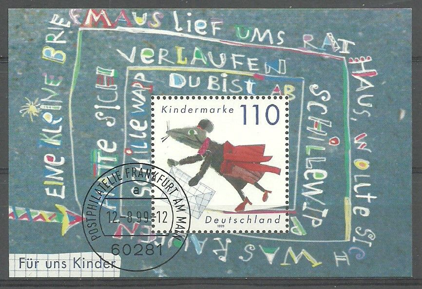 Znaczek Niemcy 1999 Mi abo bl 51 Stemplowane