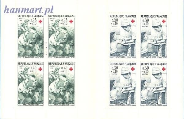 Znaczek Francja 1966 Mi mh 1568-1569 Czyste **