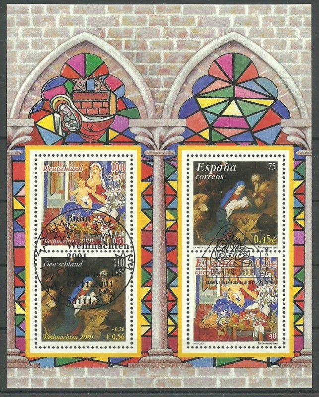 Znaczek Niemcy 2001 Mi abo bl 56 Stemplowane