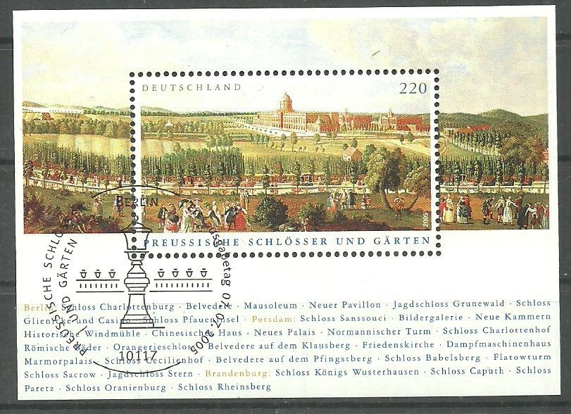 Znaczek Niemcy 2005 Mi abo bl 66 Stemplowane