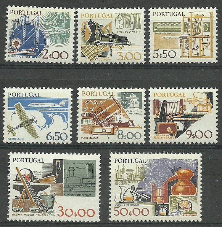 Znaczek Portugalia 1980 Mi 1472-1479typII Czyste **