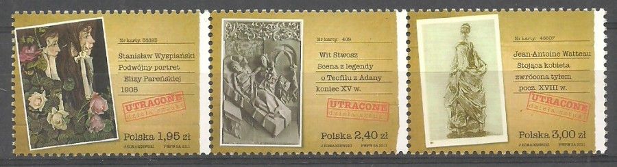 Znaczek Polska 2011 Mi 4536-4538 Czyste **