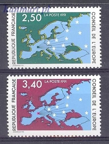 Znaczek Francja 1991 Mi die 49-50 Czyste **