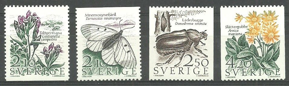 Znaczek Szwecja 1987 Mi 1423-1426 Czyste **