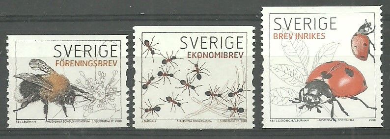 Znaczek Szwecja 2008 Mi 2624-2626 Czyste **