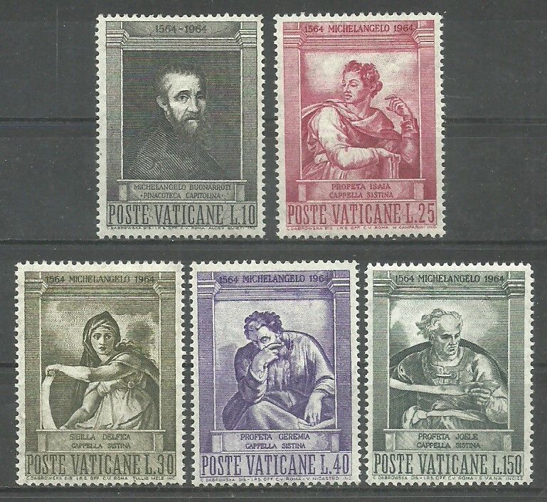 Znaczek Watykan 1964 Mi 454-458 Czyste **