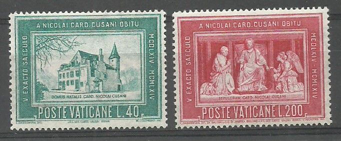 Znaczek Watykan 1964 Mi 462-463 Czyste **