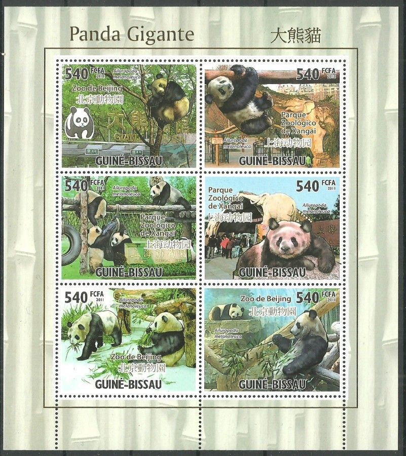 Znaczek Gwinea Bissau 2011 Mi ark 5252-5257 Czyste **