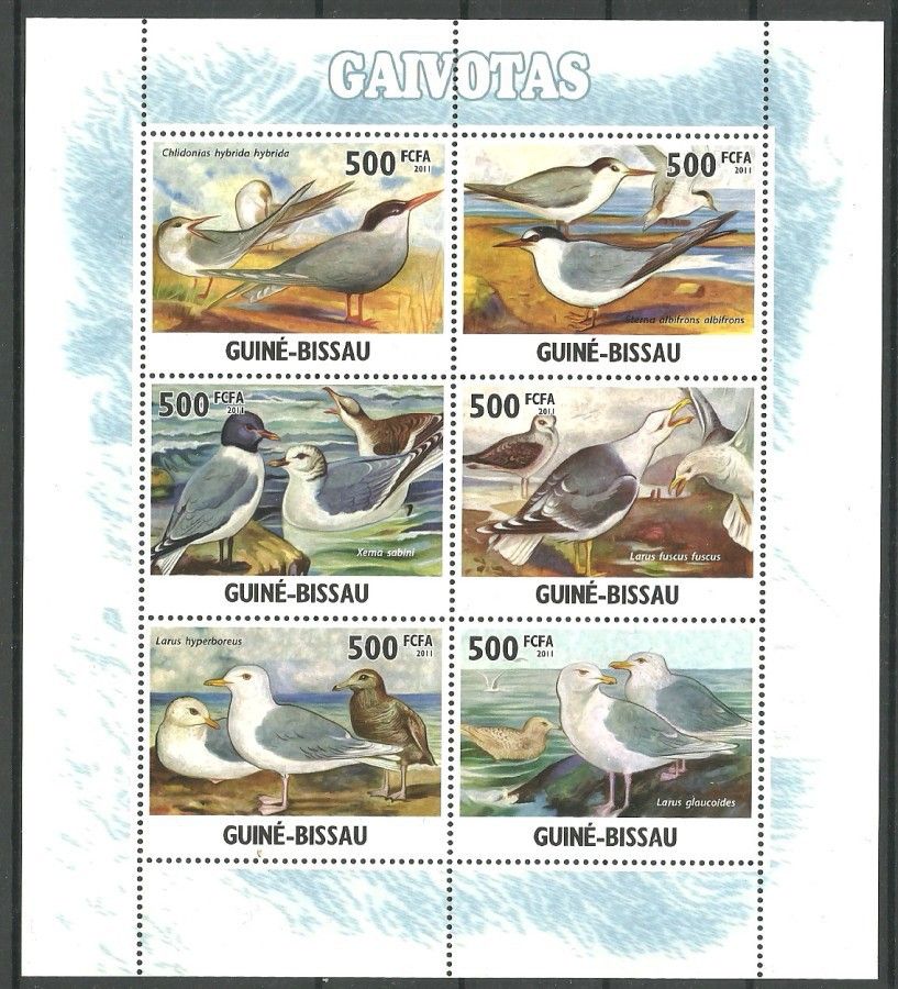 Znaczek Gwinea Bissau 2011 Mi ark 4245-4250 Czyste **