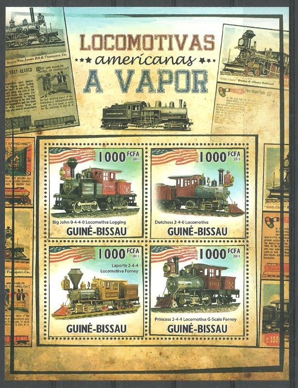 Znaczek Gwinea Bissau 2011 Mi ark 5323-5326 Czyste **