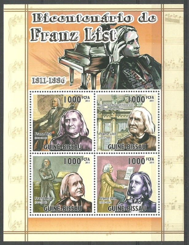 Znaczek Gwinea Bissau 2011 Mi ark 5328-5331 Czyste **