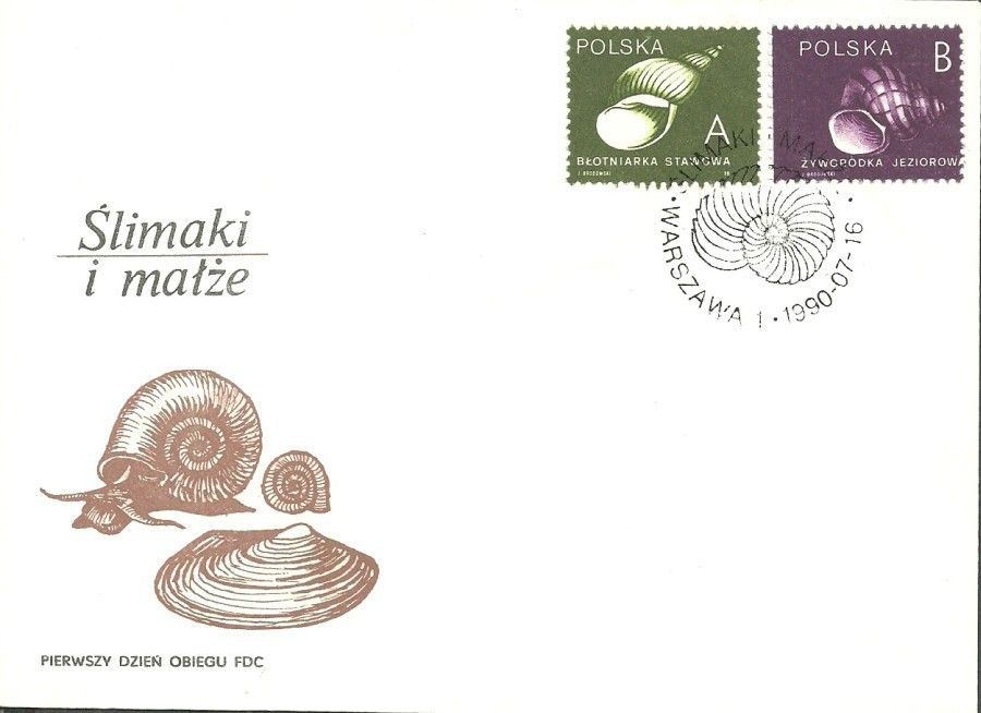 Znaczek Polska 1980 Mi 3273-3274A Fi 3124-3125 FDC