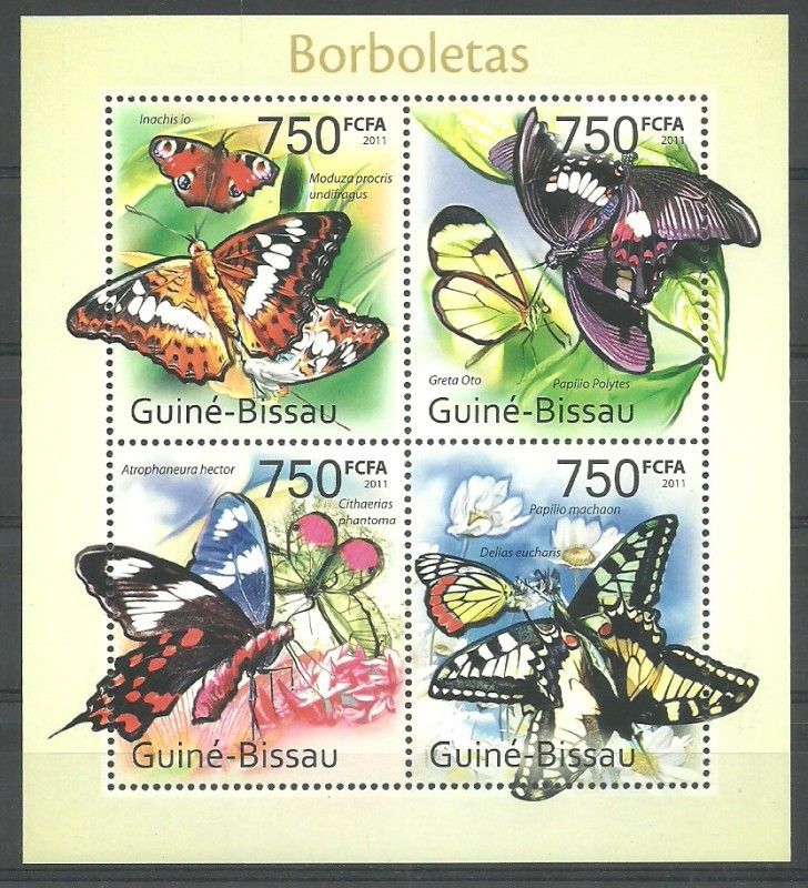 Znaczek Gwinea Bissau 2011 Mi ark 5424-5427 Czyste **