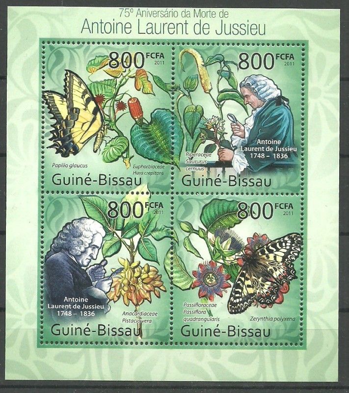 Znaczek Gwinea Bissau 2011 Mi ark 5439-5442 Czyste **
