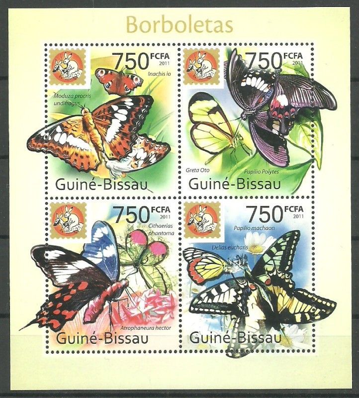 Znaczek Gwinea Bissau 2011 Mi ark 5429-5432 Czyste **