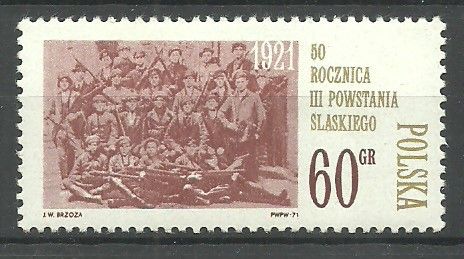 Znaczek Polska 1971 Mi 2078 Fi 1931 Czyste **