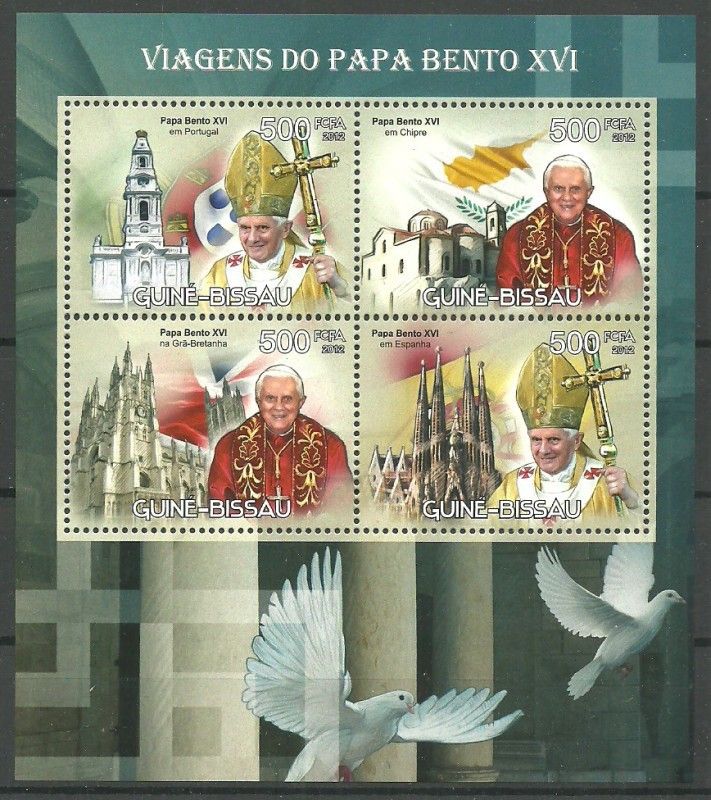 Znaczek Gwinea Bissau 2012 Mi ark 5952-5955 Czyste **
