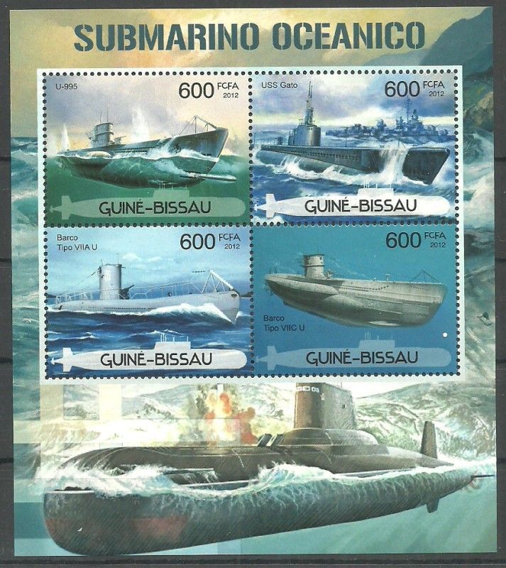 Znaczek Gwinea Bissau 2012 Mi ark 5972-5975 Czyste **