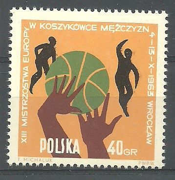 Znaczek Polska 1963 Mi 1418 err Fi 1270 B1 Czyste **