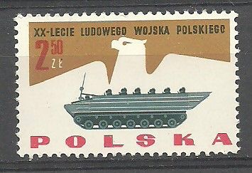 Znaczek Polska 1963 Mi 1431 err Fi 1283 B1 Czyste **
