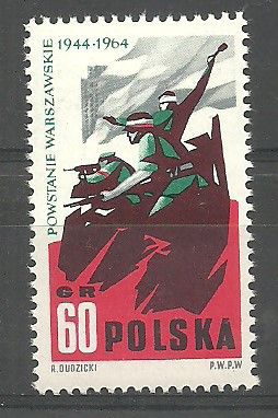 Znaczek Polska 1964 Mi 1513 err Fi 1365 B1 Czyste **