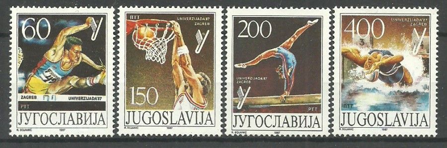 Znaczek Jugosławia 1987 Mi 2230-2233 Czyste **